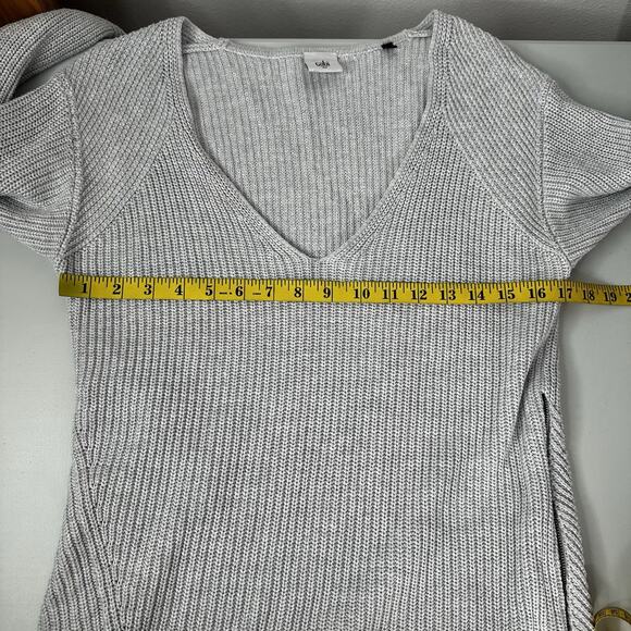 Cabi 3531 Sweater Womens XS Gray Chunky Side Zip Slouchy Cloud Boxy Capsule - Picture 9 of 10